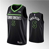 Men's Minnesota Timberwolves #5 Kyle Anderson Black Statement Edition Stitched Jersey Dzhi,baseball caps,new era cap wholesale,wholesale hats